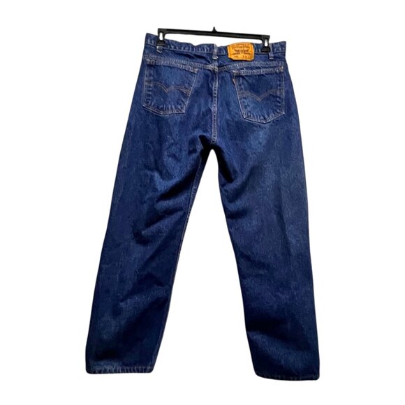 VTG Levis Orange Tab 505 Jeans Mens Labeled 38x30 MEASURING SMALL Straight USA - Picture 3 of 8